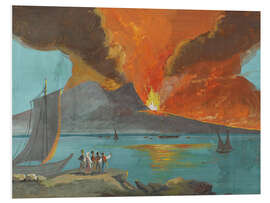 Foam board print Vesuvius, Eruption 1828