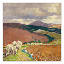 Tavla  Early Spring in the Eifel - Fritz von Wille