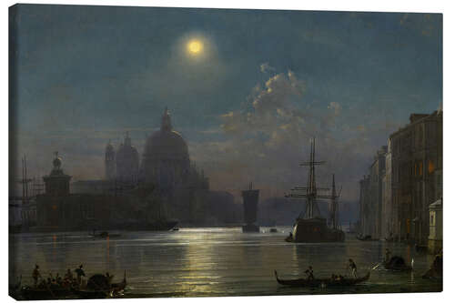 Canvas print Venice, view over St. Mark's Basin to Santa Maria della Salute