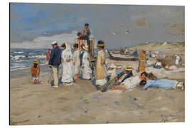 Magnettafel Strandszene auf Sylt, Hugo Mühlig