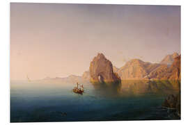 Tableau en PVC Swordfish fishing off the coast of Capri, Friedrich Thöming