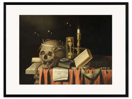 Impression artistique encadrée Memento Mori, Frans van Everbroeck