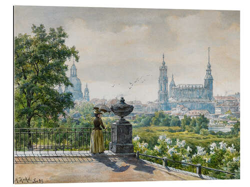 Gallery print View of Dresden, Margarethe Heckel, 1889