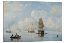 Magnettafel Kanonensalut an einem niederländischen Hafens, Ary Pleysier