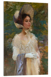 Tableau en plexi-alu Portrait of a Young Lady With Hat