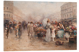 Quadro em acrílico Flower Market, 1890