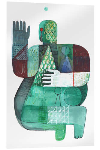 Tableau en verre acrylique Bodies of Land and Water 1, 2023