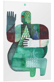 Foam board print Bodies of Land and Water 1, 2023