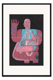 Gerahmter Kunstdruck Black And Blue 5, 2023