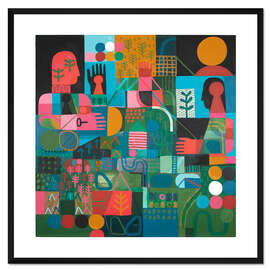 Gerahmter Kunstdruck An Emotional Map Of A Celestial Body, 2023