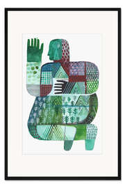 Gerahmter Kunstdruck Bodies of Land and Water 3, 2023