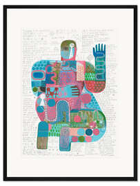 Gerahmter Kunstdruck Body Scan 4, 2023