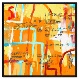 Gerahmter Kunstdruck Intelligence is chasing you, but you're running faster