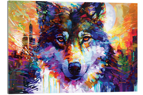 Gallery print Wolf's Journey Leads to the City