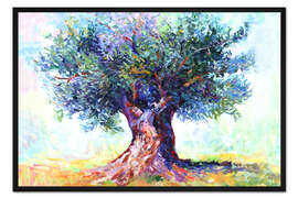 Gerahmter Kunstdruck Olivenbaum