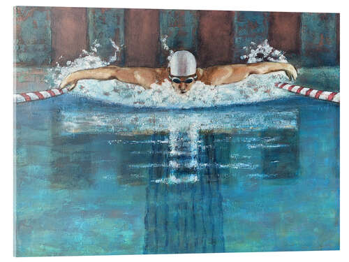 Akrylglastavla Dolphin Swimmer