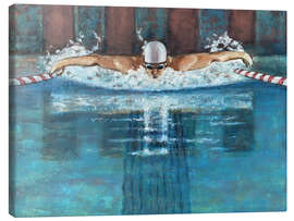 Lerretsbilde Dolphin Swimmer