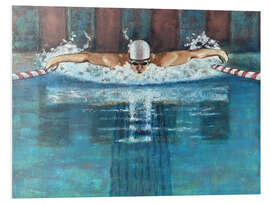 Foam board print Dolphin Swimmer