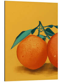 Magnettafel Zwei Mandarinen
