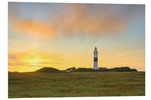 Foam board print Lighthouse "Langer Christian" in Kampen, Sylt