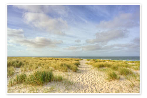 Poster Weststrand in Hörnum, Sylt