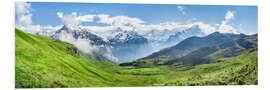 Foam board print Mountain Panorama in the Swiss Alps Near Grindelwald