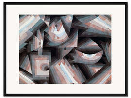 Gerahmter Kunstdruck Kristallstufung, 1921