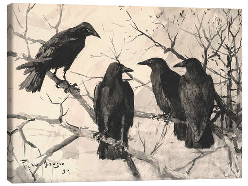 Canvastavla The Crows