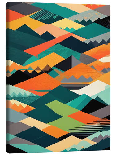 Canvas print Mountain Design Pattern