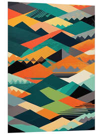 Foam board print Mountain Design Pattern