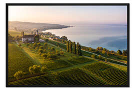 Gerahmter Kunstdruck Wallfahrtskirche Birnau am Bodensee