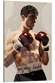 Tableau en aluminium Raging Bull - Robert de Niro