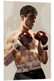 Foam board print Raging Bull - Robert de Niro