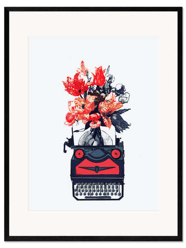 Impression artistique encadrée Write Me Flowers