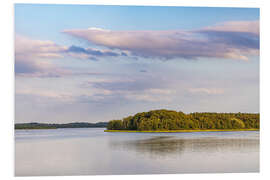 Foam board print View over the Schaalsee near Seedorf