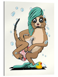 Gallery print Meerkat in the Bathroom