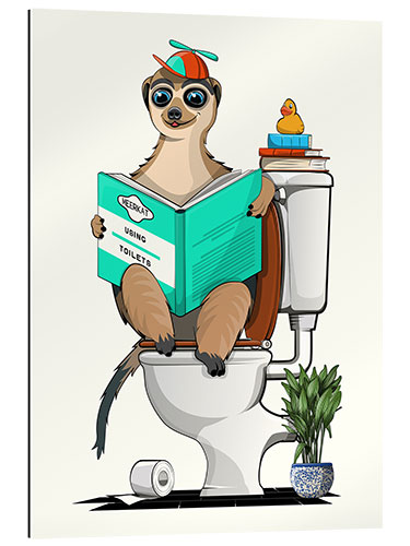 Galleriataulu Meerkat on the Toilet