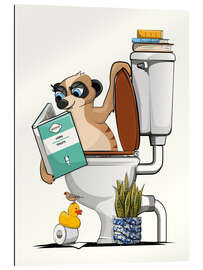 Gallery print Meerkat Flushes Itself in the Toilet