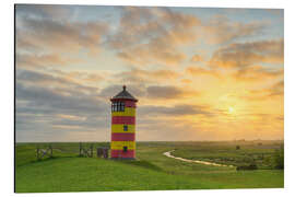 Magnettafel Pilsumer Leuchtturm bei Sonnenaufgang