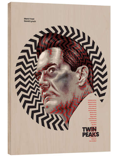 Hout print Twin Peaks