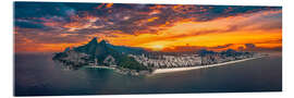 Acrylglas print Red Clouds over Rio