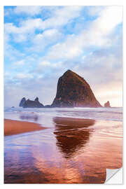 Selvklebende plakat Cannon Beach, Oregon