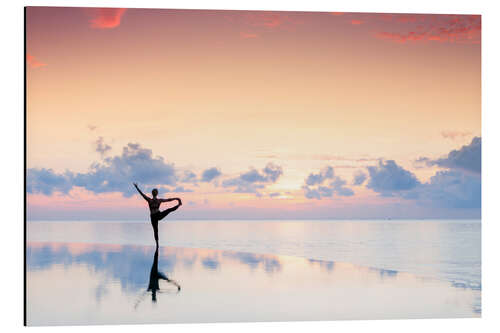 Aluminium print Yoga By the Sea