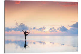 Tableau en plexi-alu Yoga By the Sea