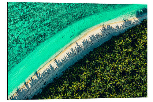 Aluminiumsbilde Aerial View of Coral Reef, Australia