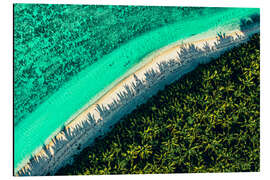 Aluminiumsbilde Aerial View of Coral Reef, Australia