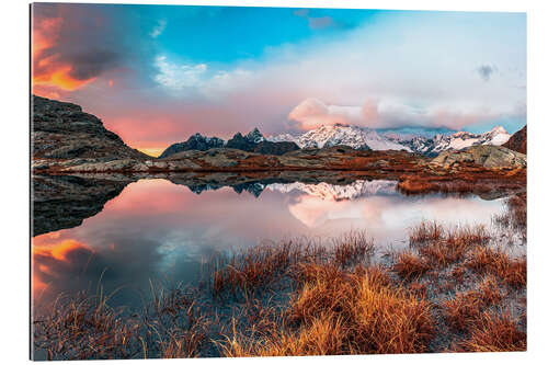 Gallery print Sunset Behind Monte Disgrazia