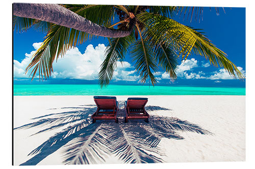 Cuadro de aluminio Let's Escape to the Maldives Together