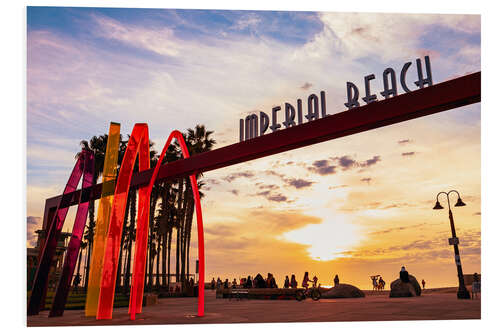 Foam board print Imperial Beach, California