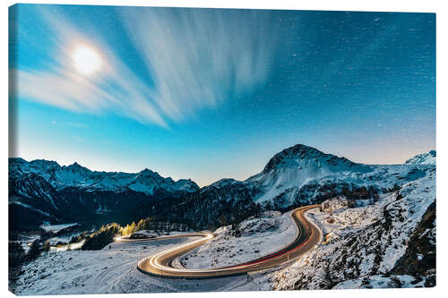Canvas print Bernina Pass